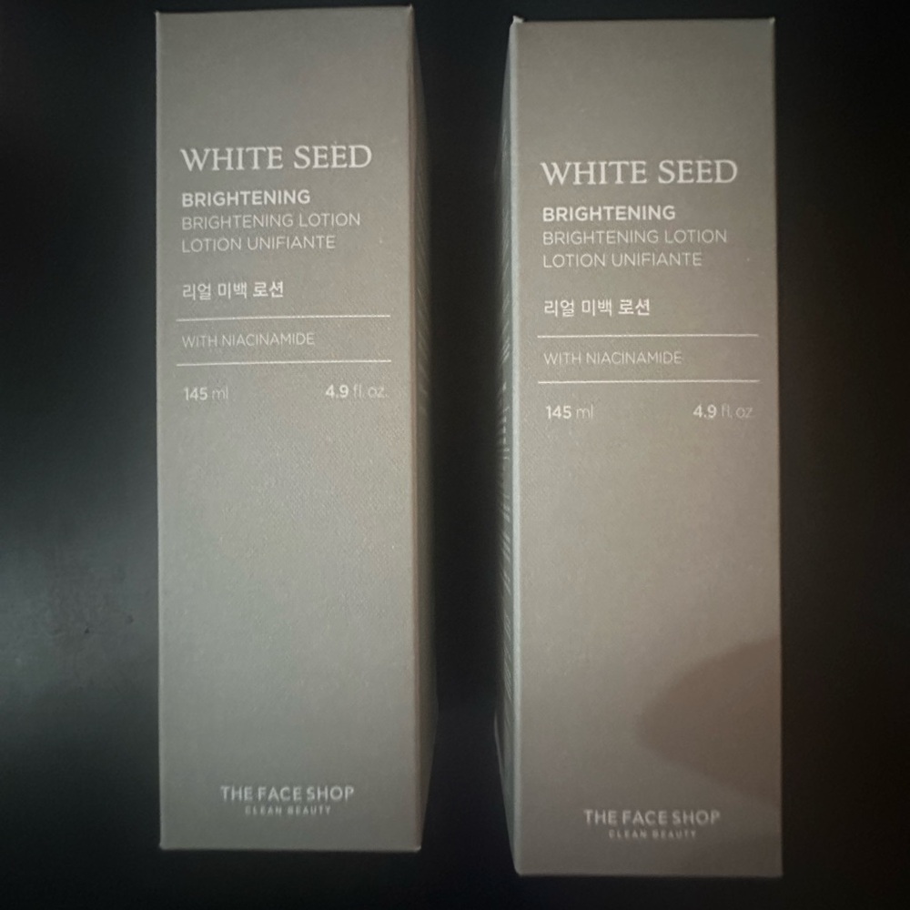 The Face Shop White Seed Brightening Lotion bundle